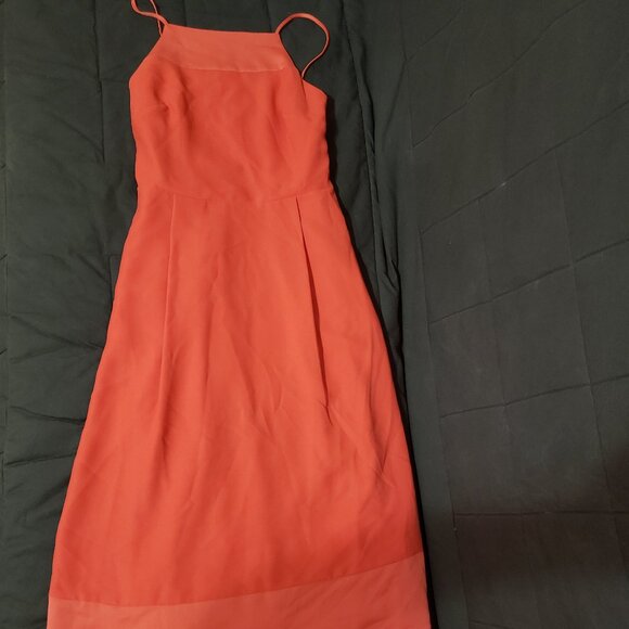Banana Republic Red Midi Dress - 0 - Picture 1 of 6
